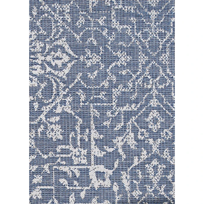 Couristan Monte Carlo Palmette Long Runner Navy/Ivory Area Rug