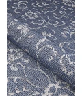 Couristan Monte Carlo Summer Vines Long Runner Navy/Ivory Area Rug