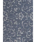Couristan Monte Carlo Summer Vines Long Runner Navy/Ivory Area Rug
