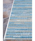 Couristan Monte Carlo Coastal Breeze 8' x 11' Ocean/Champagne Area Rug