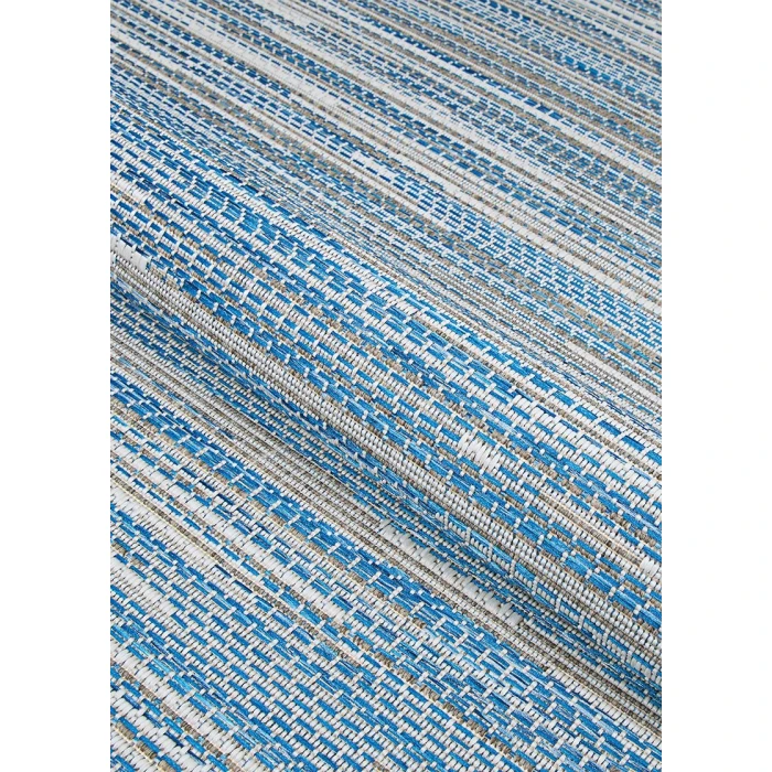 Couristan Monte Carlo Coastal Breeze Extra Large Ocean/Champagne Area Rug