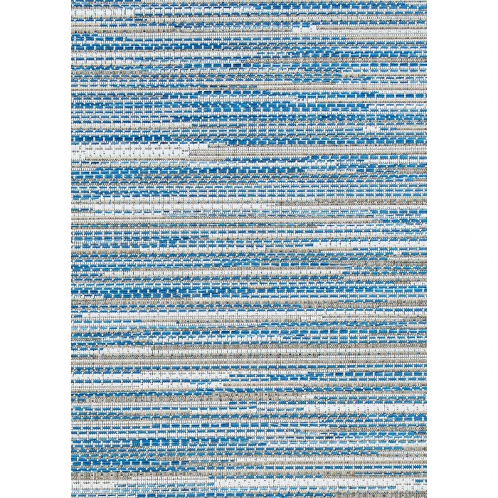 Couristan Monte Carlo Coastal Breeze Extra Large Ocean/Champagne Area Rug