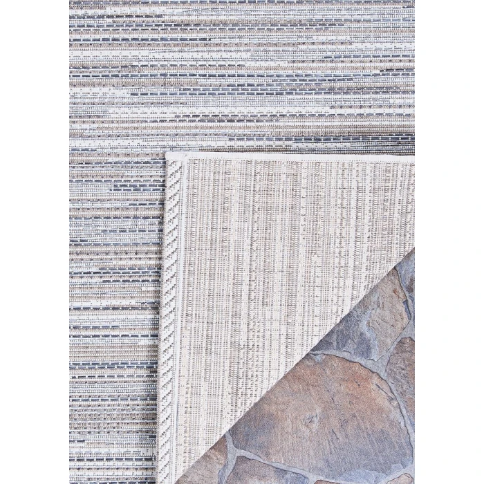 Couristan Monte Carlo Coastal Breeze 8' x 11' Taupe/Champagnen Area Rug
