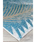 Couristan Monaco Tropical Palms 8' Runner Ocean Area Rug