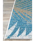Couristan Monaco Tropical Palms 8' Runner Ocean Area Rug
