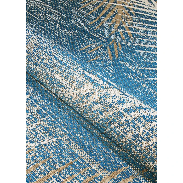Couristan Monaco Tropical Palms 4' x 6' Ocean Area Rug