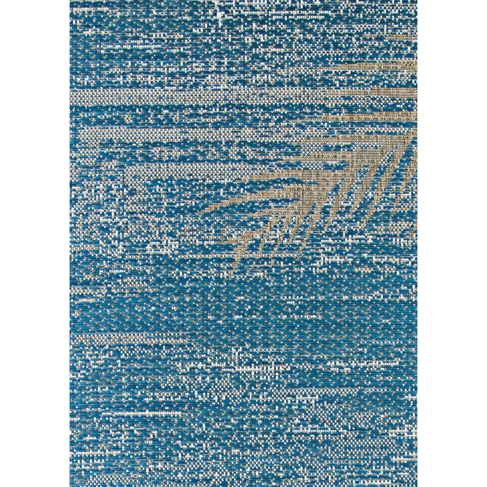 Couristan Monaco Tropical Palms 4' x 6' Ocean Area Rug