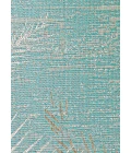 Couristan Monaco Tropical Palms Long Runner Aqua Area Rug