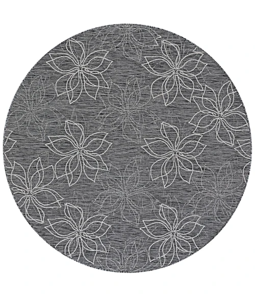 Couristan Charm Botanical 5' x 8' Ash Area Rug