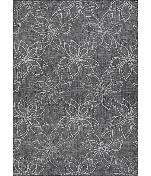 Couristan Charm Botanical 5' x 8' Ash Area Rug