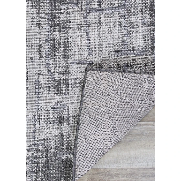 Couristan Charm Tiverton 5' x 8' Anthracite-Light Grey Area Rug