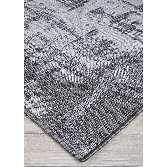 Couristan Charm Tiverton 5' x 8' Anthracite-Light Grey Area Rug