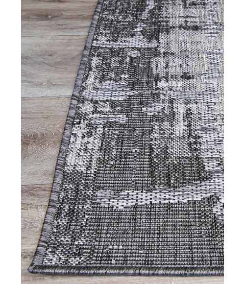 Couristan Charm Tiverton 5' x 8' Anthracite-Light Grey Area Rug