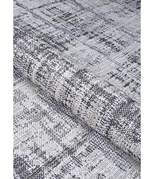 Couristan Charm Tiverton 5' x 8' Anthracite-Light Grey Area Rug