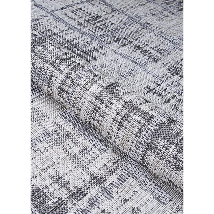 Couristan Charm Tiverton 5' x 8' Anthracite-Light Grey Area Rug