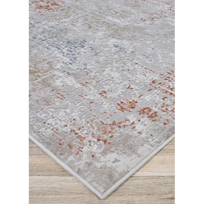 Couristan Brocatelle Flower Pot-Cream 2607/8925 2 ft. 7 in. X 7 ft. 10 in. Rectangle Rug