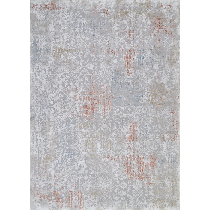 Couristan Brocatelle Flower Pot-Cream 2607/8925 2 ft. 7 in. X 7 ft. 10 in. Rectangle Rug