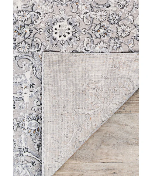Couristan Brocatelle Velveteen 8' Runner Silver Area Rug