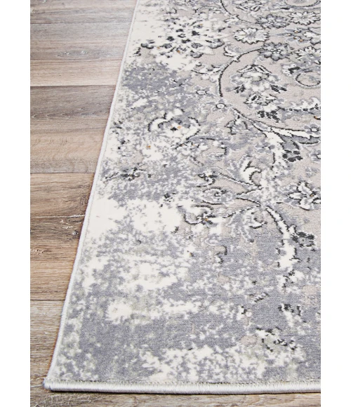 Couristan Brocatelle Velveteen 8' Runner Silver Area Rug