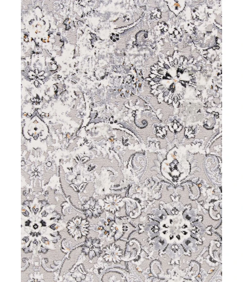 Couristan Brocatelle Velveteen 8' Runner Silver Area Rug