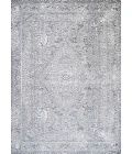 Couristan Brocatelle Belle Fleur 8' Runner Silver Area Rug