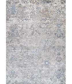 Couristan Brocatelle Oglive Silver/Cream Area Rug 2 ft. 7 in. X 7 ft. 10 in. Rectangle