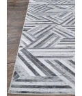 Couristan Prairie Grey Black 2882/3514 5 ft. 3 in. X 7 ft. 6 in. Rectangle Rug