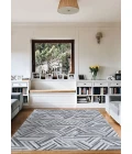 Couristan Prairie Grey Black 2882/3514 5 ft. 3 in. X 7 ft. 6 in. Rectangle Rug