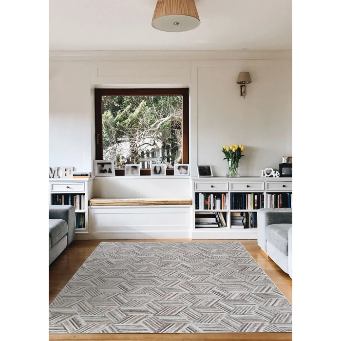Couristan Prairie Grey Blush 2886/3011 7 ft. 6 in. X 10 ft. Rectangle Rug