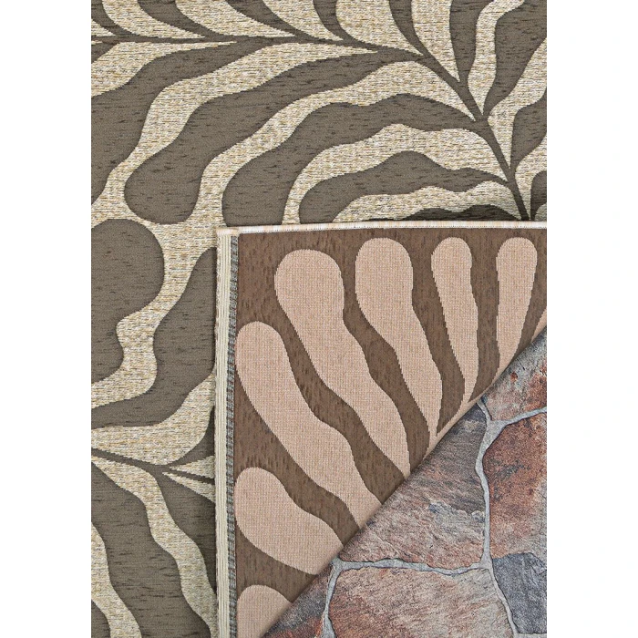 Couristan CASTILLE MOCHA 2918_6025 5ft.3in. x 7ft.6in. Rect. Rug