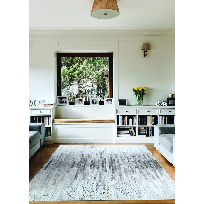 Couristan Prairie Barnwood 8' Runner Grey-Brown/No Foil Area Rug
