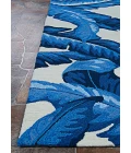 Couristan Covington Palm Leaves 4' x 6' Blue Area Rug