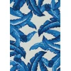 Couristan Covington Palm Leaves Blue Area Rug 3 ft. 6 in. X 5 ft. 6 in. Rectangle