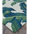 Couristan Covington Palm Leaves 4' x 6' Green  Area Rug