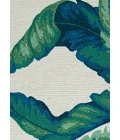 Couristan Covington Palm Leaves 4' x 6' Green  Area Rug