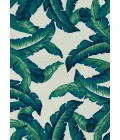 Couristan Covington Palm Leaves 4' x 6' Green  Area Rug