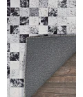 Couristan Prairie Hygee Blocks 8' Runner Coal/Ice Caps Area Rug