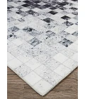 Couristan Prairie Hygee Blocks 8' Runner Coal/Ice Caps Area Rug