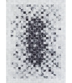 Couristan Prairie Hygee Blocks Coal/Ice Caps Area Rug 2 ft. X 3 ft. 7 in. Rectangle