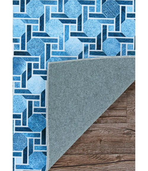 Couristan Prairie Marine Blue 3095/9292 3 ft. 9 in. X 5 ft. 5 in. Rectangle Rug