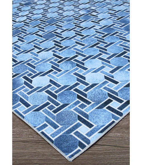 Couristan Prairie Marine Blue 3095/9292 3 ft. 9 in. X 5 ft. 5 in. Rectangle Rug