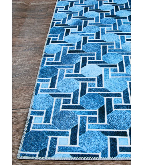 Couristan Prairie Marine Blue 3095/9292 3 ft. 9 in. X 5 ft. 5 in. Rectangle Rug