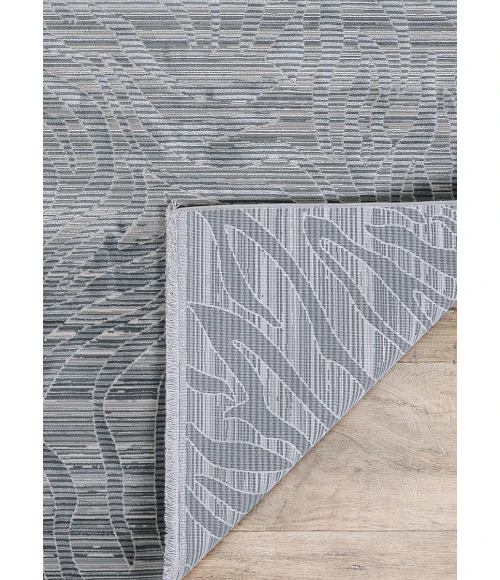 Couristan Siena Steel/Ivory 3223/0506 2 ft. 7 in. X 7 ft. 2 in. Rectangle Rug