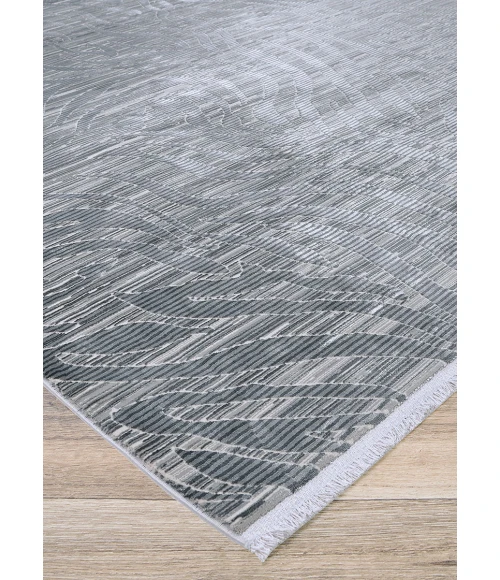 Couristan Siena Steel/Ivory 3223/0506 2 ft. 7 in. X 7 ft. 2 in. Rectangle Rug