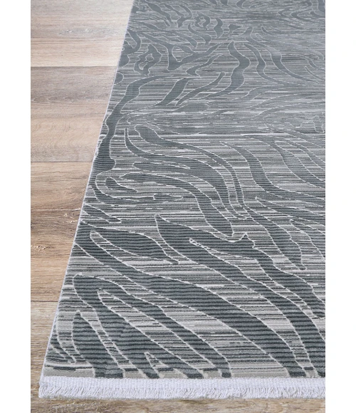 Couristan Siena Steel/Ivory 3223/0506 2 ft. 7 in. X 7 ft. 2 in. Rectangle Rug