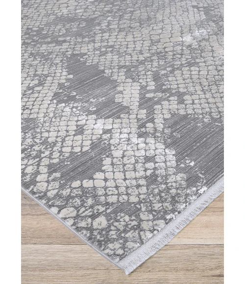Couristan Siena Grey/Ivory 3226/0507 2 ft. 7 in. X 7 ft. 2 in. Rectangle Rug