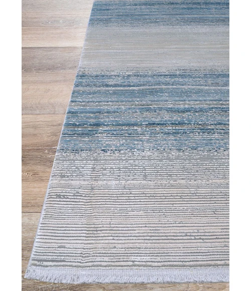 Couristan Siena Blue/Gold/Ivory 3227/0579 2 ft. 7 in. X 7 ft. 2 in. Rectangle Rug