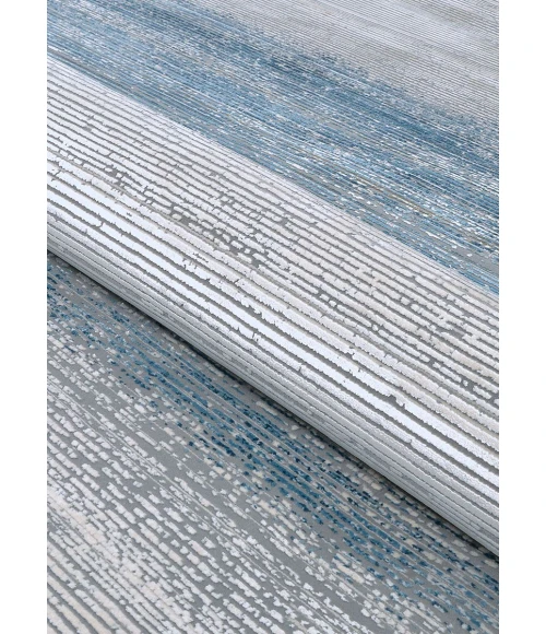 Couristan Siena Blue/Gold/Ivory 3227/0579 2 ft. 7 in. X 7 ft. 2 in. Rectangle Rug