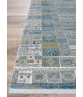 Couristan Siena Blue/Gold/Steel 3228/0430 7 ft. 10 in. X 10 ft. 5 in. Rectangle Rug