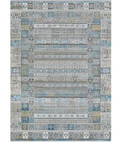 Couristan Siena Blue/Gold/Steel 3228/0430 6 ft. 6 in. X 9 ft. 6 in. Rectangle Rug